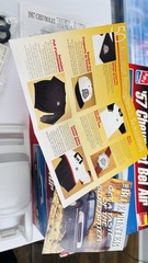 AMT 1957 Chevy Bel Air 1/25 Scale Plastic Model – Open Complete See Photos