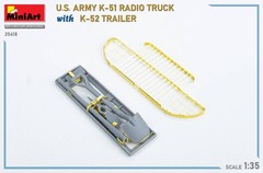 Miniart 1/35 American K-51 Radio Truck/K-52 Trailer Interior Kit Plastic Model M