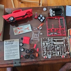 Vtg General Lee Dodge Charger & 57 Chevy Hardtop 1/25 Parts Or Repair SEE