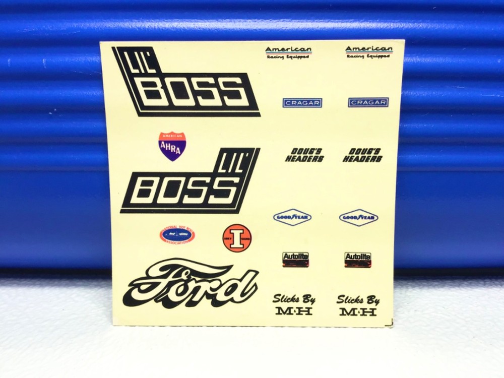 VINTAGE ‘72 Ford Pinto Runabout LiL BOSS MODEL DECAL ORIGINAL AMT Sheet