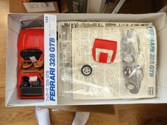 Testors 1980s Ferrari 288 GTO Rare 1:24 Scale, Partially built OPEN BOX