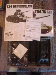 Tamiya 1943 Prod. Model T34/76 Russian Tank 1/35 Plastic Model Kit #MM159
