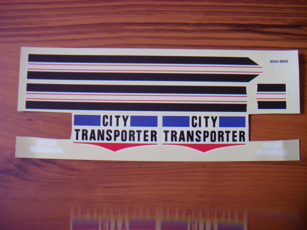 vintage AMT 1998 semi car transport trailer 1/25 scale KIT 8252 decals