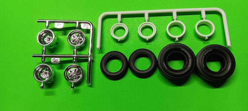Slick Rim 65 1965 Chevy Chevelle AWB Funny Drag Car 1/25 AMT Racemaster Tires