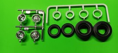 Slick Rim 65 1965 Chevy Chevelle AWB Funny Drag Car 1/25 AMT Racemaster Tires