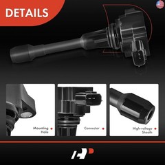 A-Premium Engine Ignition Coil Packs Compatible with Nissan Altima Rogue Sentra