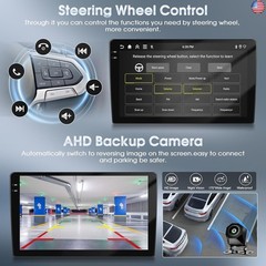 4G+128G Android 15 Motorsi 10 Inch Touch Screen Car Stereo, Wireless Carplay