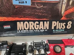 RARE ARII Morgan Plus 8. 1/16 scale plastic model Kit COMPLETE IN BOX