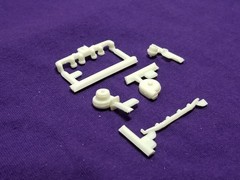 Diamond REO Truck Tractor TURBO & EXHAUST MANIFOLD for 1:25 AMT Model Kit