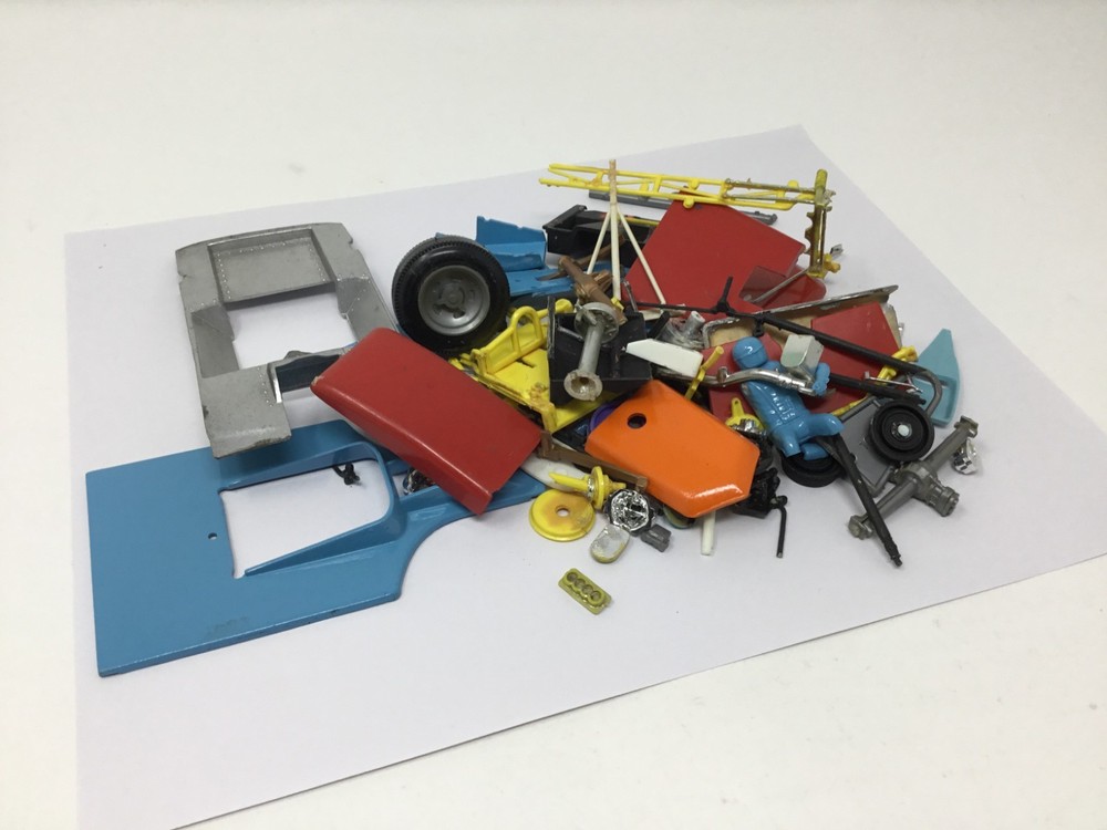 Vintage Race & Drag Model Car Junkyard Parts LOT 1/24-1/25 Scale