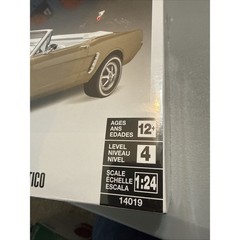 Monogram 14019 64 1/2 Ford Mustang Convertible 1:24 Scale Model Skill Level 4