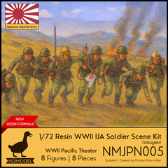NUMODEL NMJPN005 | 1/72 Resin WWII Imperial Japanese Banzai Charge Scene Kit