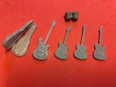 1/25 Guitar Assortment & Bongos Miniature 3d Printed G Gauge 6 Pieces