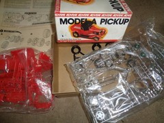 REVELL ADVENT ’29 FORD MODEL A PICKUP STREET ROD 1/25 HOBBY MODEL KIT DATED 1979