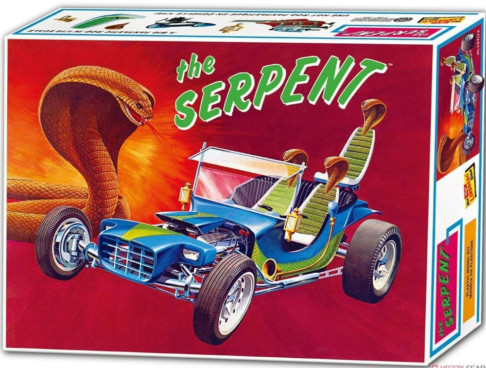 Lindberg 137 THE SERPENT 1960’s Custom T Bucket Show Car plastic model kit 1/16