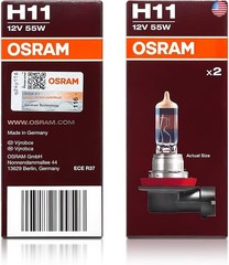 H11 Night Breaker 220 Halogen Headlight Bulbs 64211NB220-2HB 3900K 12V 62W