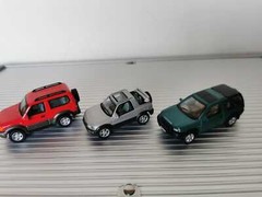 Lot of 3 Hongwell 1/72 Toyota Raf 4, Toyota Land Cruise, Land Rover