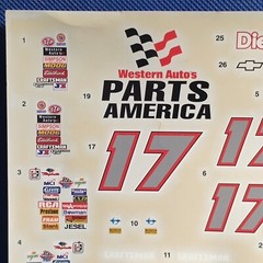 NASCAR 🌟 Decals Western Auto Chevy 1:25 Scale 1000s Model Car Parts 4 Sale AMT