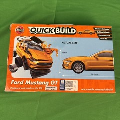 Airfix Quickbuild Ford Mustang GT Orange Snap On Plastic Model Car Kit J6036