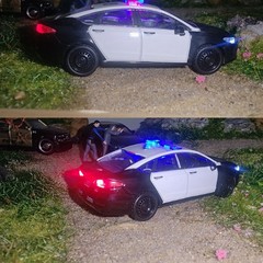 1/64 police Model cars LED For Modific Remote Control Lighting Electronic kitLwp