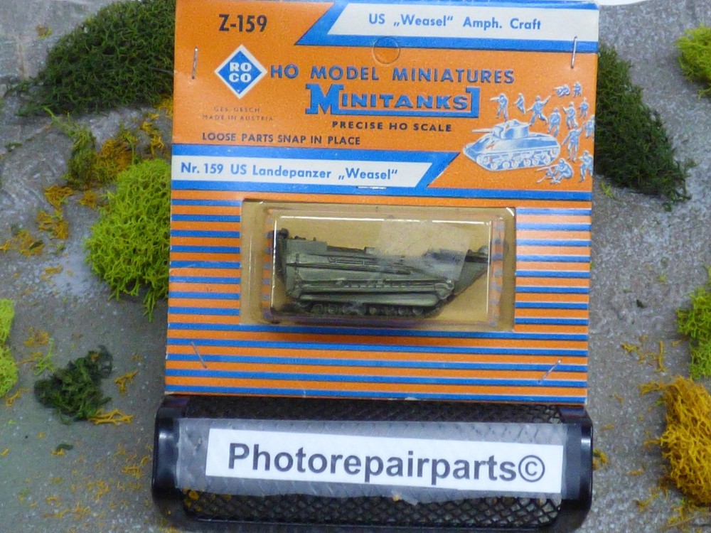 Roco Minitanks (NEW) 1/87 Z-159 WWII US Weasel Amphibious Armore Craft Lot#7205©
