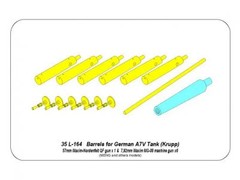 Aber 1/35 German 57mm Cannon and 6 MGs for A7V WWI Tank 35 L-164′