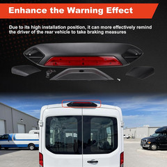 923-127 Third Brake Light Compatible with Ford Transit 150 250 350HD 2018 2019 C