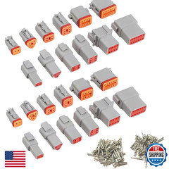 GUIRUIMOON DT Connector Kit: 2, 3, 4, 6, 8, 12 Pin Waterproof Wire Connectors