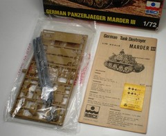 1/72 Scale German WWII Tank Hunter, Marder III, ESCI