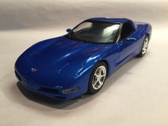 Vintage New 2003 Corvette C5 Coupe Electron Blue Promo Model MODELMAX