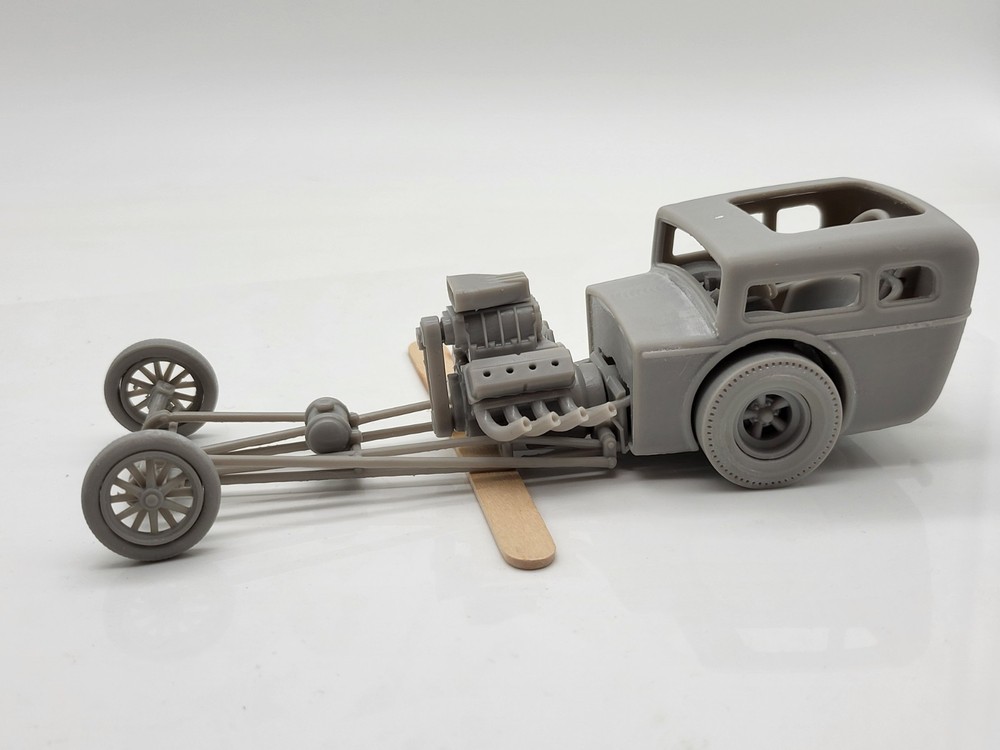 1950’s Hot Rod Body Shell Old School Dragster 1/25 Scale Mode Kit