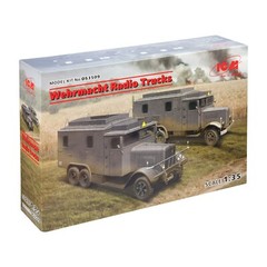 ICM DS3509 Scale 1:35 Wehrmacht Radio Trucks Henschel 33D1 Kfz.72, L3H163 Kfz.72