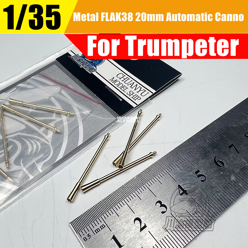 1/35 German FLAK 38 20mm Automatic Canno Metal Shells Upgrade Part for Trumpeter