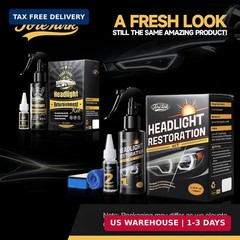 Toretark Headlight Restoration Kit – No-Sanding, Restore Yellowed, Foggy Headlig