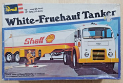 18-7311 REVELL 1:48 Scale SHELL WHITE-FRUEHAUF TANKER Plastic Model Kit