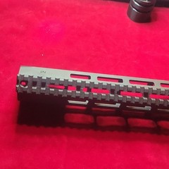 15″ Handguard Black and a hess bank truck