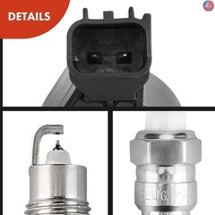 A-Premium Ignition Coils and Spark Plugs Kits Compatible with Ford F-150,
