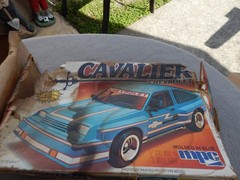 Vintage MPC Chevrolet Cavelier 1/25 Model Kit Parts Junkyard Estate Find