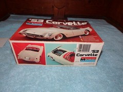 Monogram 1953 Chevy Corvette 1/24 Scale Model Kit SEMI ASSEMBLED PARTS ONLY