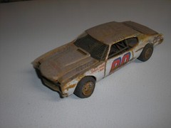 1/24 Custom RUSTY WEATHERED 1970’s Chevy Chevelle Race Car for Junkyard diorama