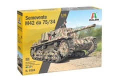 Italeri 6584 1/35 Scale Model Kit WWII Semovente M42 da 75/34 Self-propelled Gun