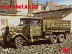 ICM 35466 – Henschel 33 D1, WWII German Army Truck – Scale Model Kit