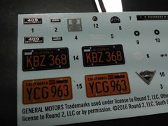 1961 Chevy Impala SS 409 1/25 Waterslide Decal Sheet Dash Cluster Gagues Emblems