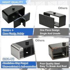 2 Inches Rear Lift Blocks Kit Compatible with 1999-2024 Chevy Silverado 1500
