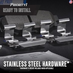 Bendix Priority1 CFM459 Semi-Metallic Front Brake Pads for Select Models