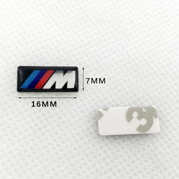 10PCS For BMW M WHEEL STICKER 17x9mm 19x11mm 16x7mm 3D Sticker Set