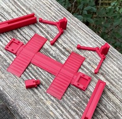 1/24 Scale 2 Post Automotive Lift Kit Diorama Garage Parts FDM Model