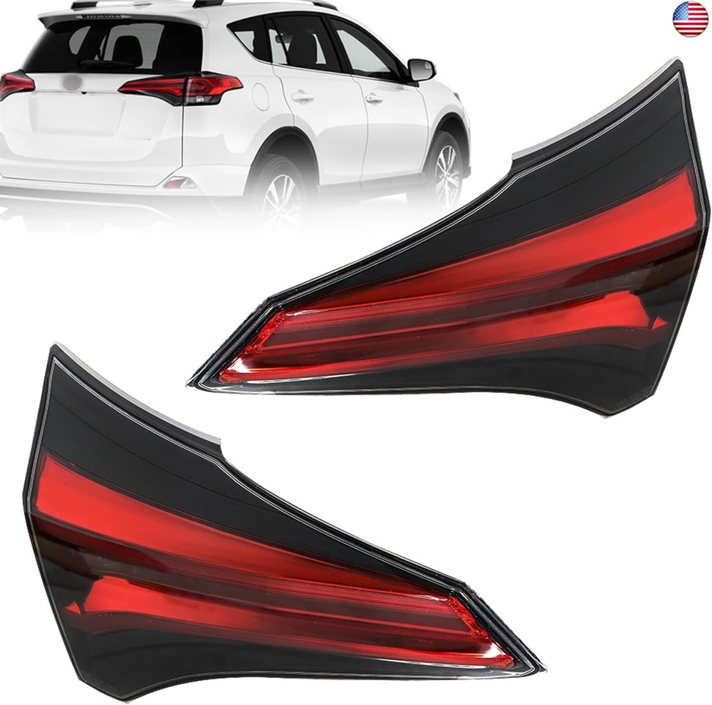 munirater 2-Pack Rear Left and Right Tail Light Brake Lamp Assembly Replacement