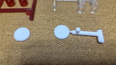 1968 Dodge CORONET R/T rotating red emergency lights 1:25 MPC Model Kit PARTS