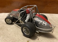 Ready Built 6-1/2” Midget Racer Plastic Model – Junkyard